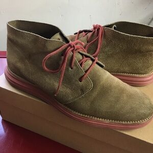 Cole Haan Brown Suede Shoes with Red Soles